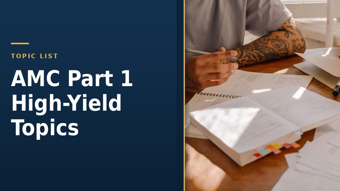 AMC Part 1 High-Yield Topics
