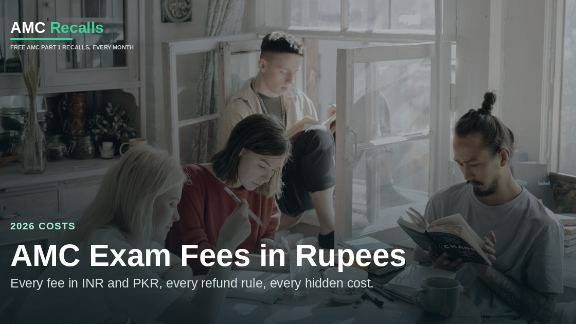 AMC Exam Fees 2026 in Indian and Pakistani Rupees: MCQ, Clinical, Registration, Refunds and Hidden Costs